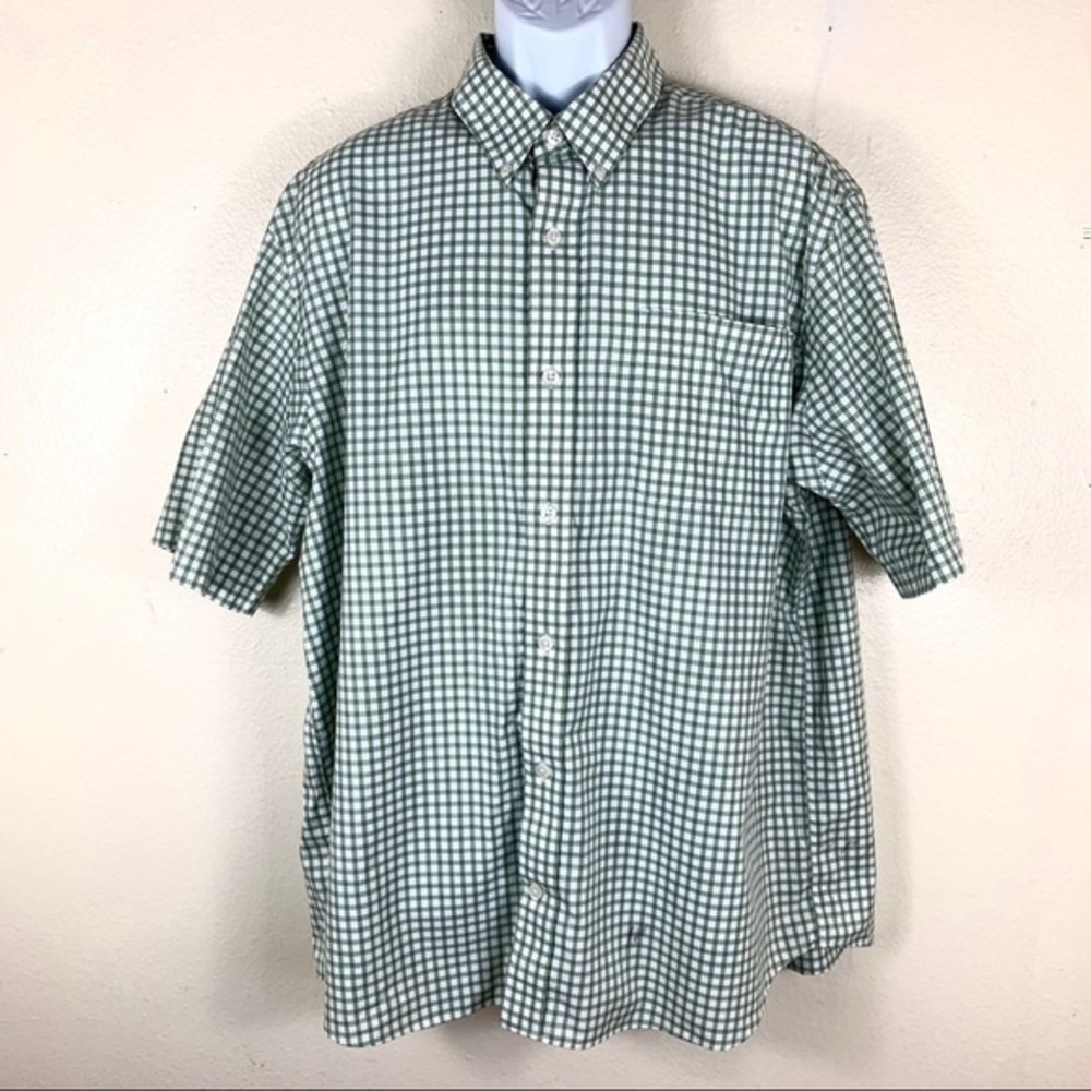 DULUTH TRADING PLAID Men’s shirt Green XL